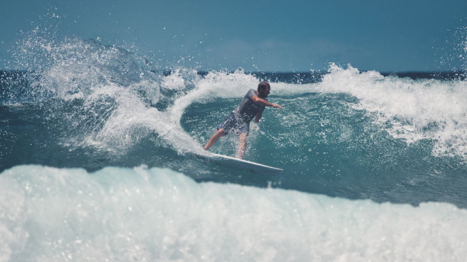 Surfer at J-Bay